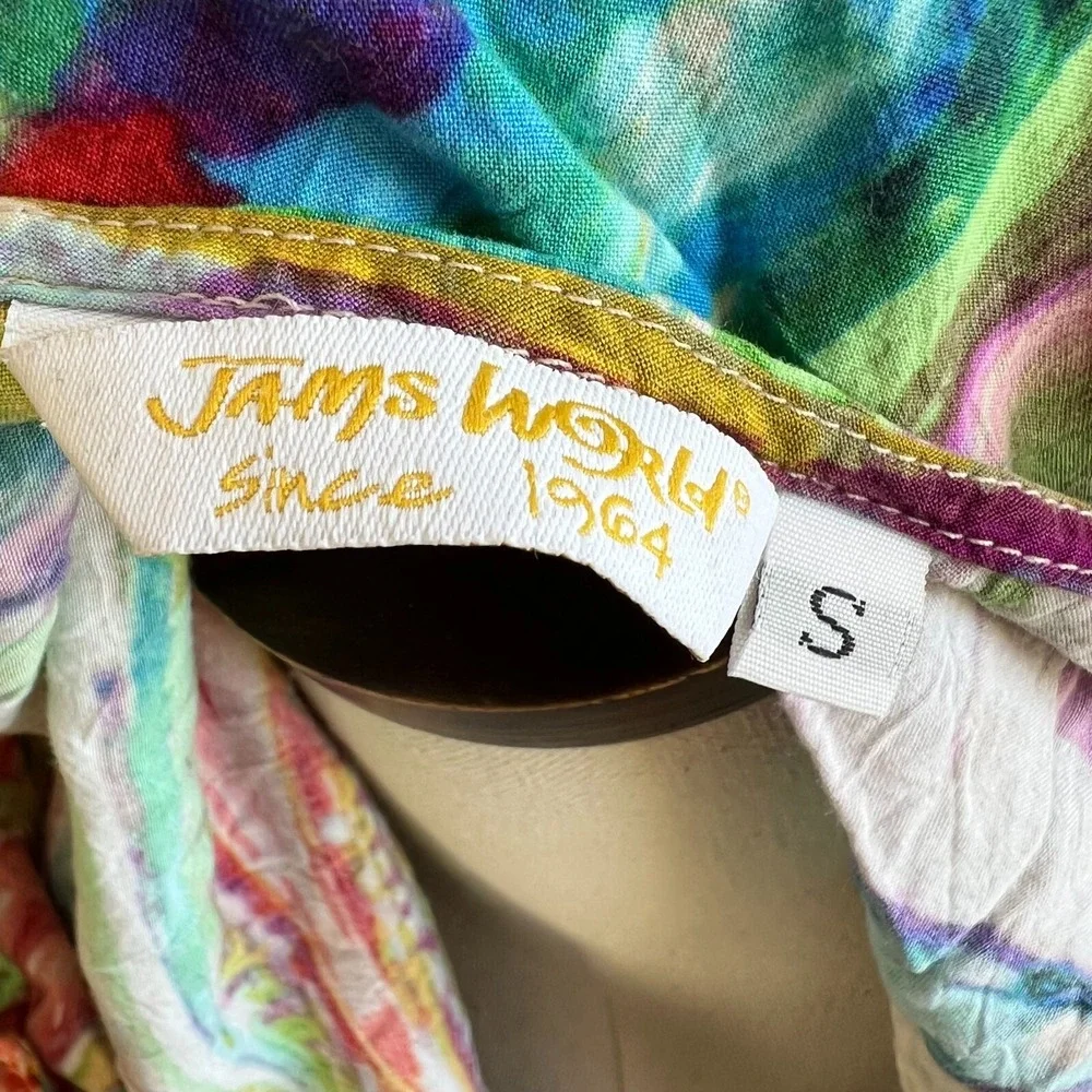 Jams World Women Dress Opal Rose Vacation Tropical Hawaiian Wearable‎ Art Small - Picture 7 of 10